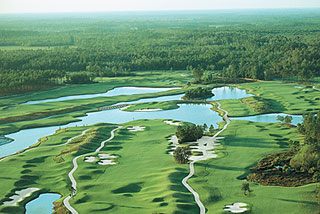 Thistle greens aerial view